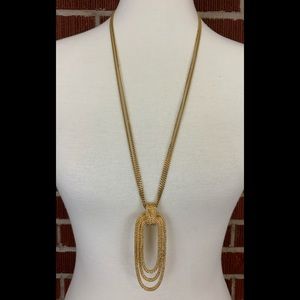 VTG Long Gold Monet Chain Necklace